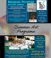 Summer Art Programs flyer