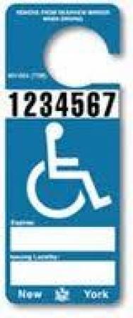 Disabled Parking tag