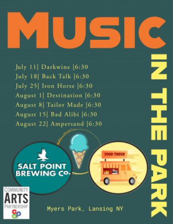 2024 Music in the Park flyer/schedule