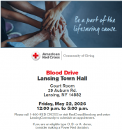 May 22, 2026 blood drive ad