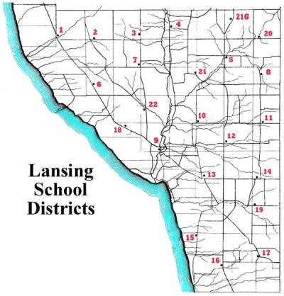 Map of Lansing School Districts