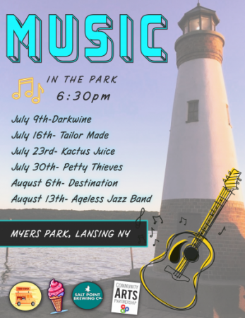 2026 Music in the Park flyer