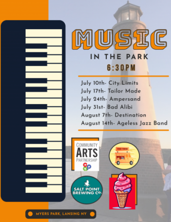 2025 music in the park flyer